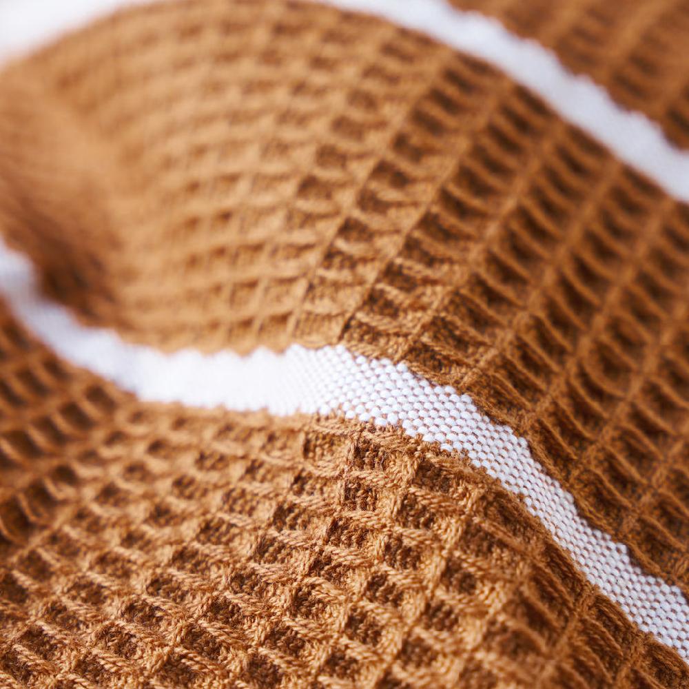 Greige Set Of Two Camel Waffle Dish Cloths