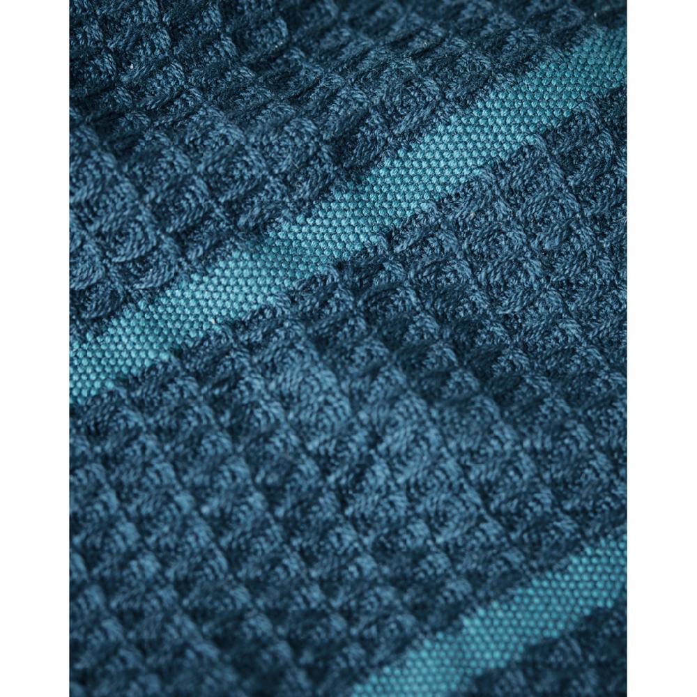 Greige Set Of Two Petrol Blue Waffle Dish Cloths