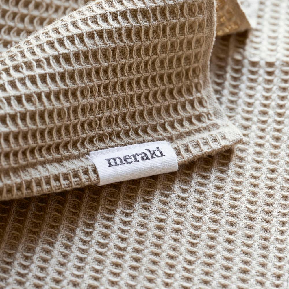 Greige Set Of Two Waffle Dish Cloths - Safari