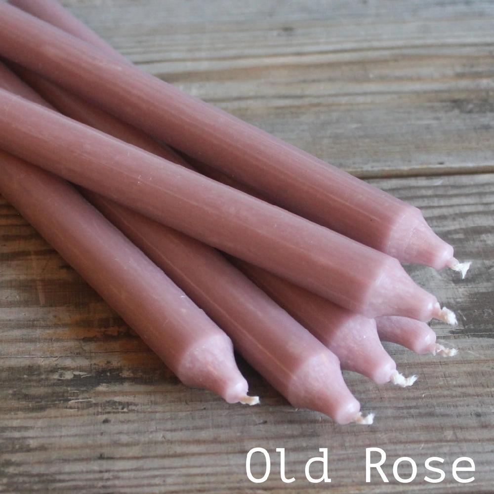 Greige Short Classic Coloured Dinner Candles