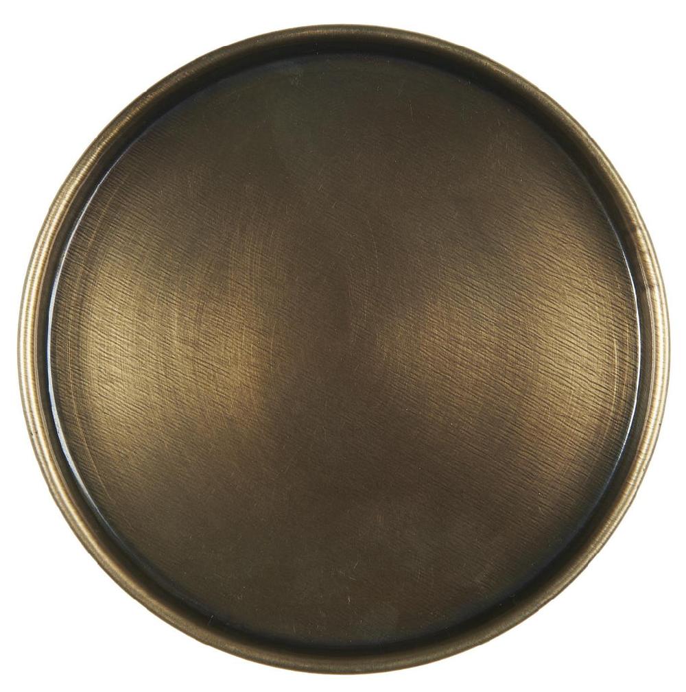 Greige Simple Rustic Brass Coloured Tray