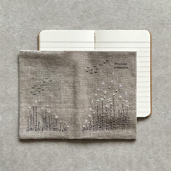 Greige Small Linen Notebook - Precious Memories
