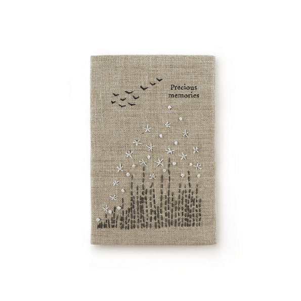 Greige Small Linen Notebook - Precious Memories