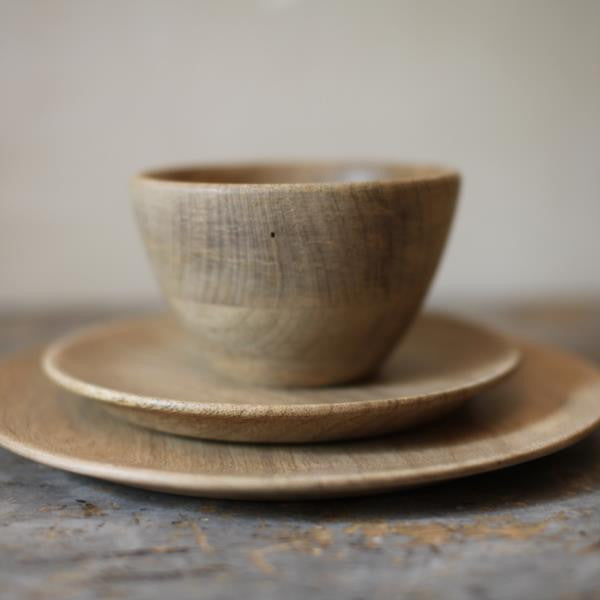 Greige Small Mango Wood Bowls