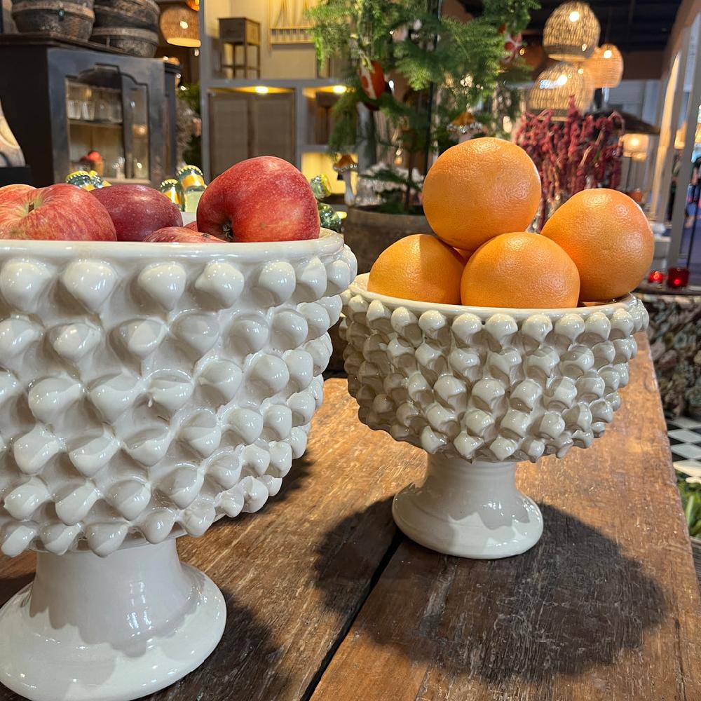 greige Solanto Bowl - Cream - Two Size Options