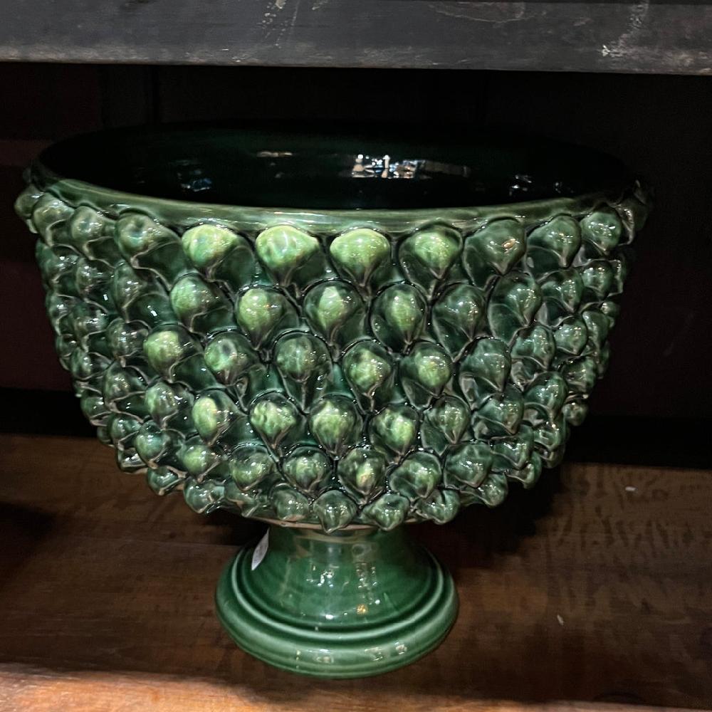 greige Solanto Bowl - Green - Two Size Options