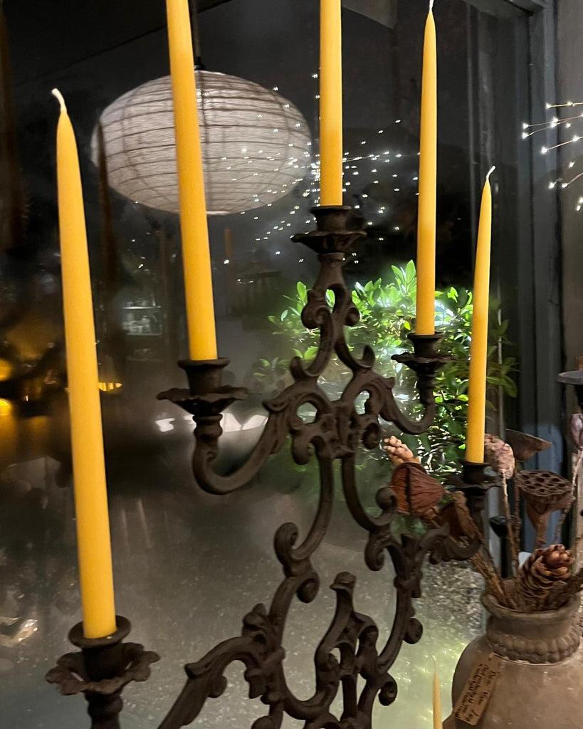 Greige Sophia Large Cast Iron Candelabra