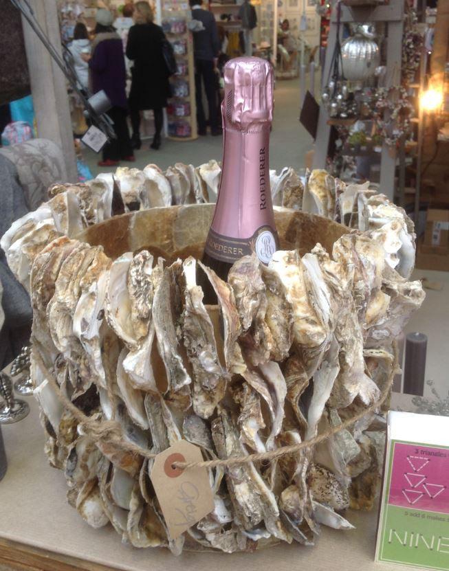 greige Spectacular Oyster Shell Bowls