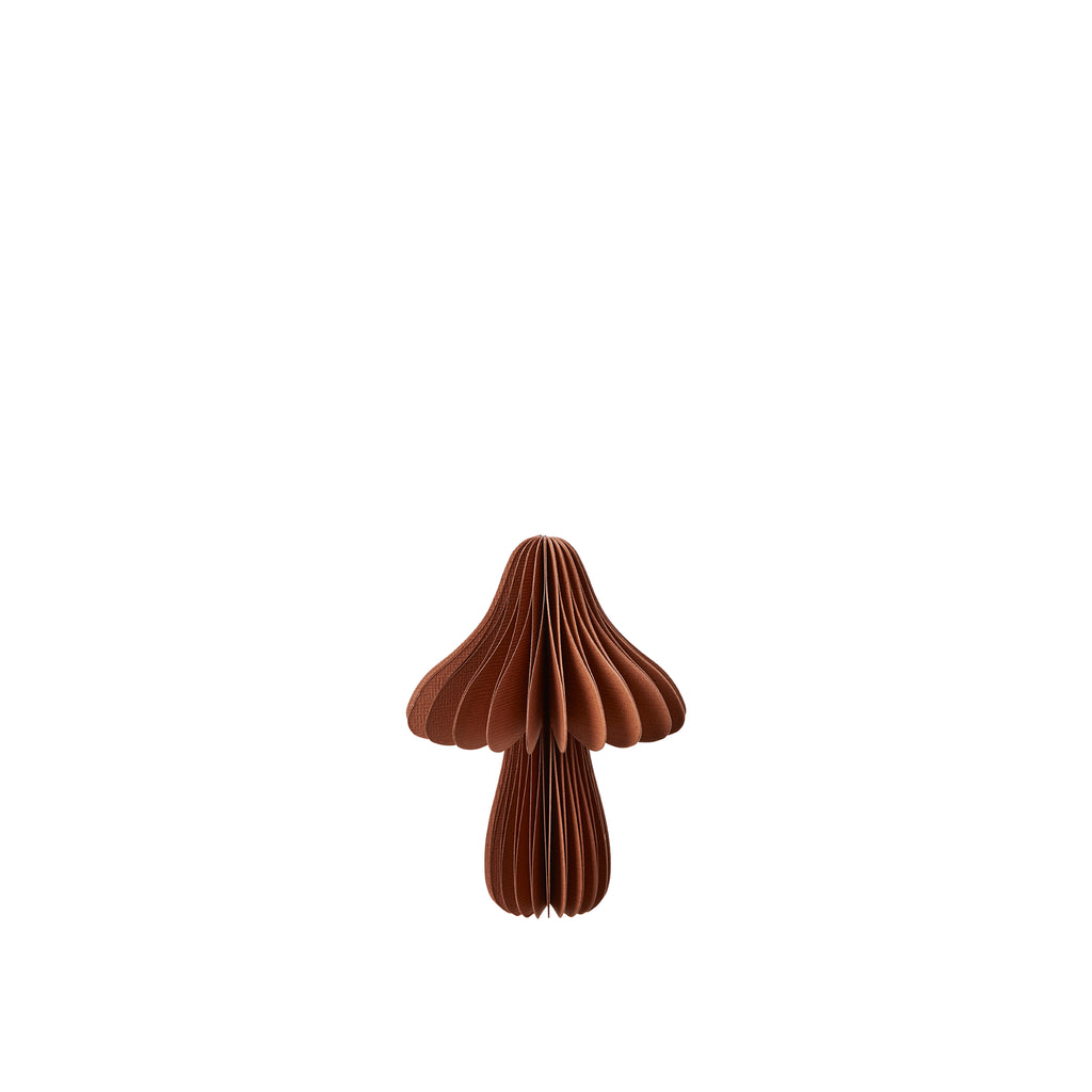 Greige Standing Paper Mushrooms - Set Of Two