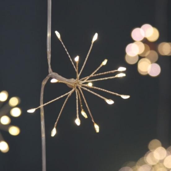 Greige Starburst Light Chain - Battery Operated