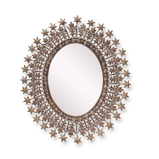 Greige Stars Mirror - Boncoeurs