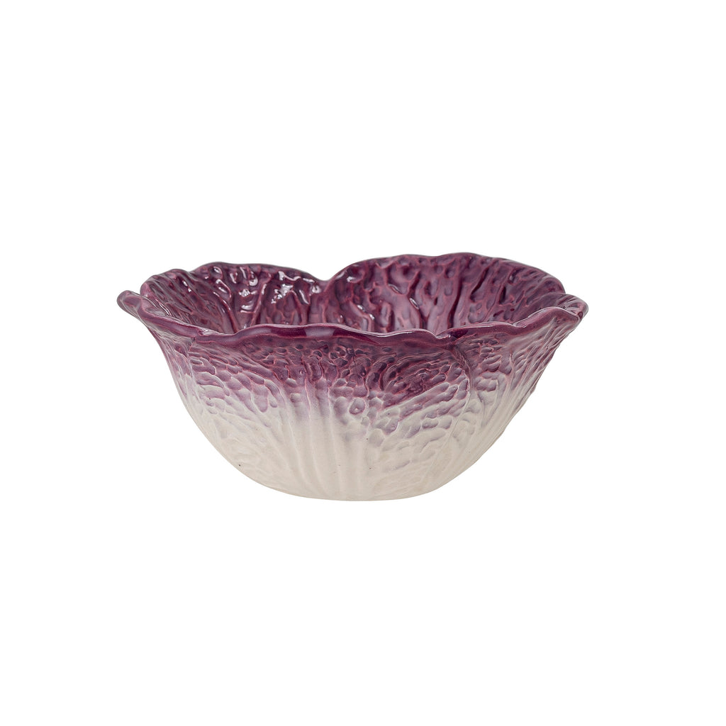 Greige Stoneware Veggie Series - Purple Cabbage Bowl