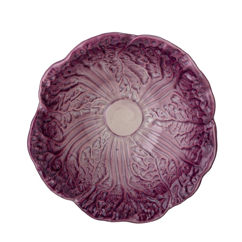 Greige Stoneware Veggie Series - Purple Cabbage Bowl
