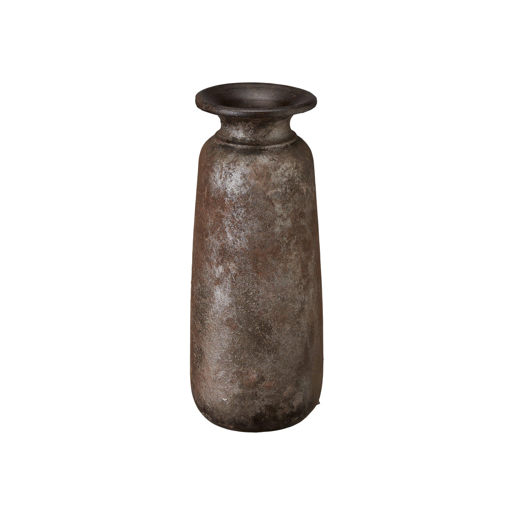 greige Tall Terracotta Vase