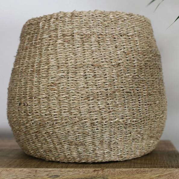 Greige Tapered Seagreass Basket - Three Sizes