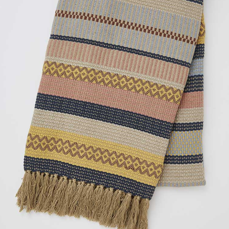 greige Throw Made From Recycled Plastic Bottles