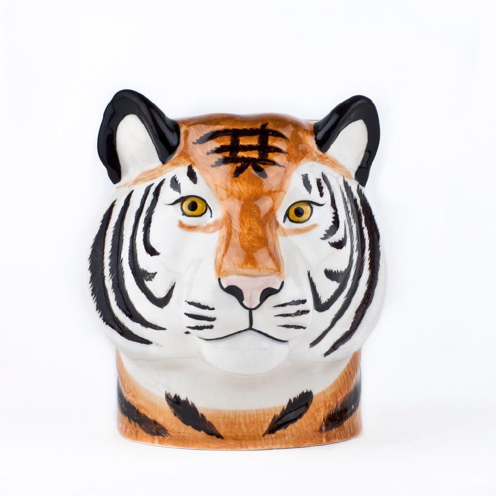 Greige Tiger Pencil Pot By Quail Ceramics