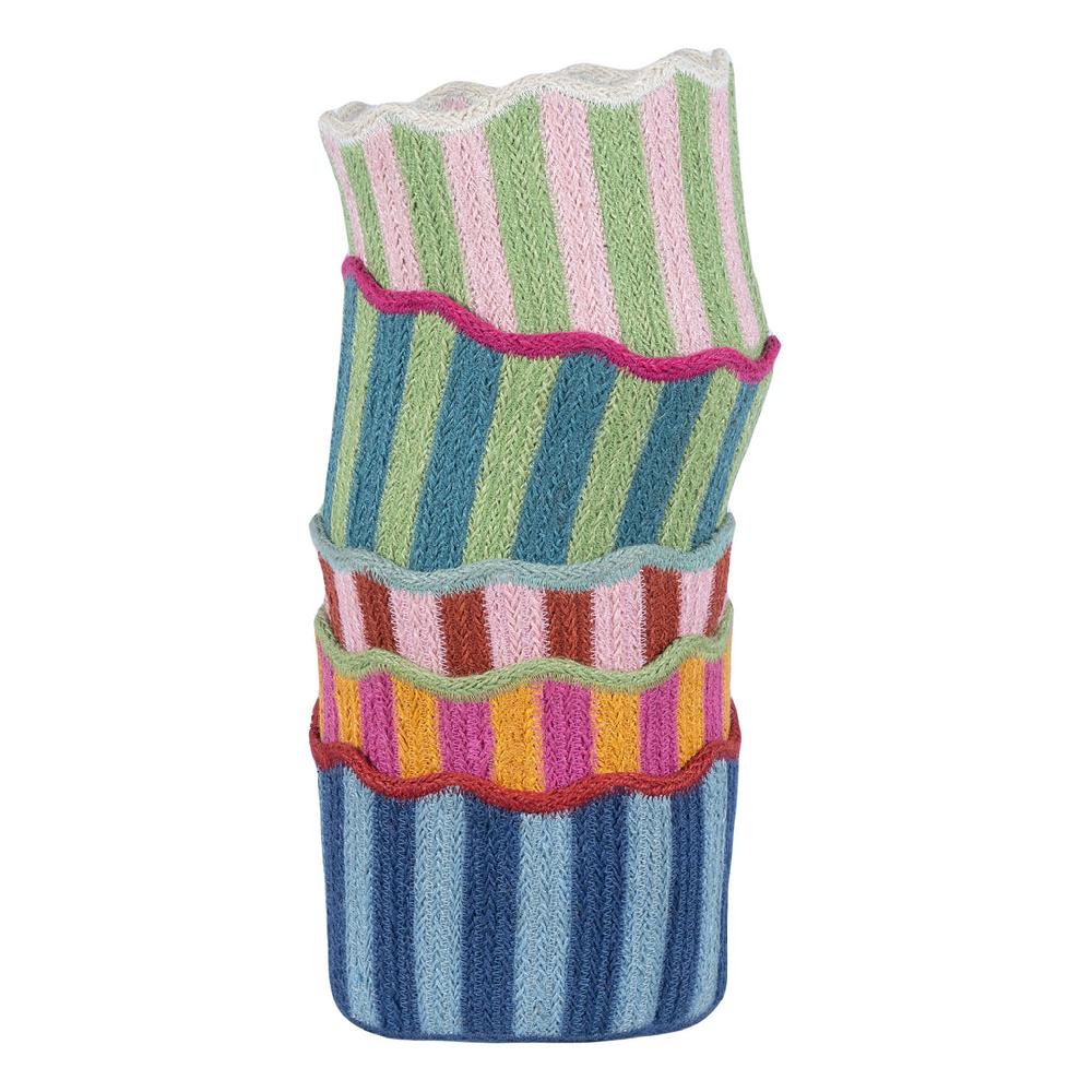 Greige Tulip Basket - Braided Rug Company - Watermelon