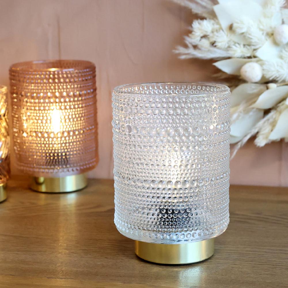 Greige Use Anywhere Lamp - San Francisco - Clear