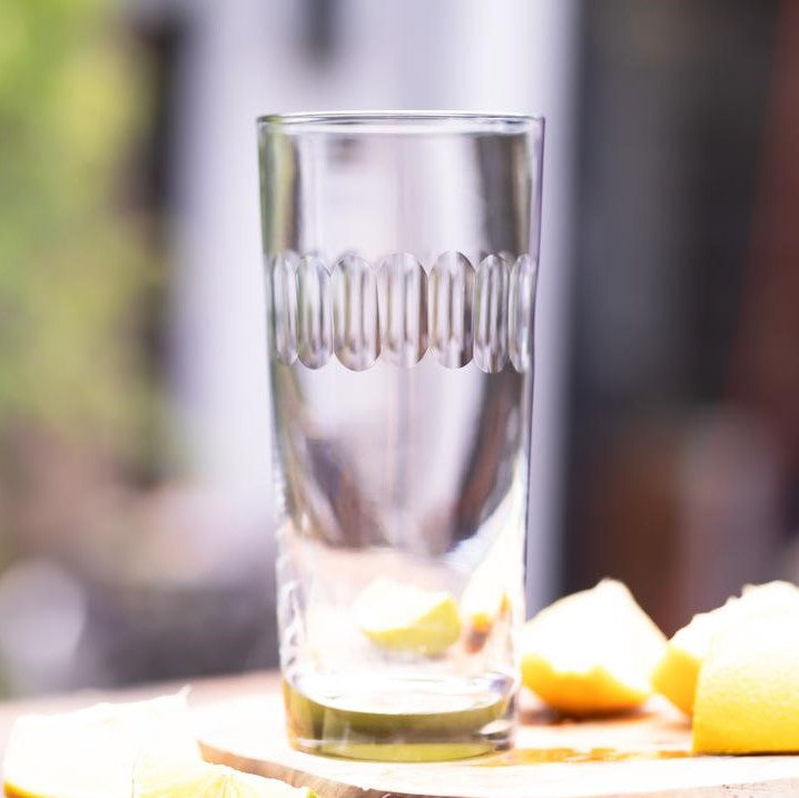 greige Vintage Style Highball - Boxed Set of Four