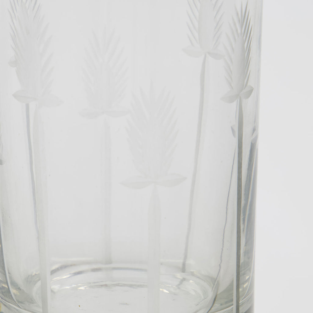 Greige Vintage Style Highball Glass