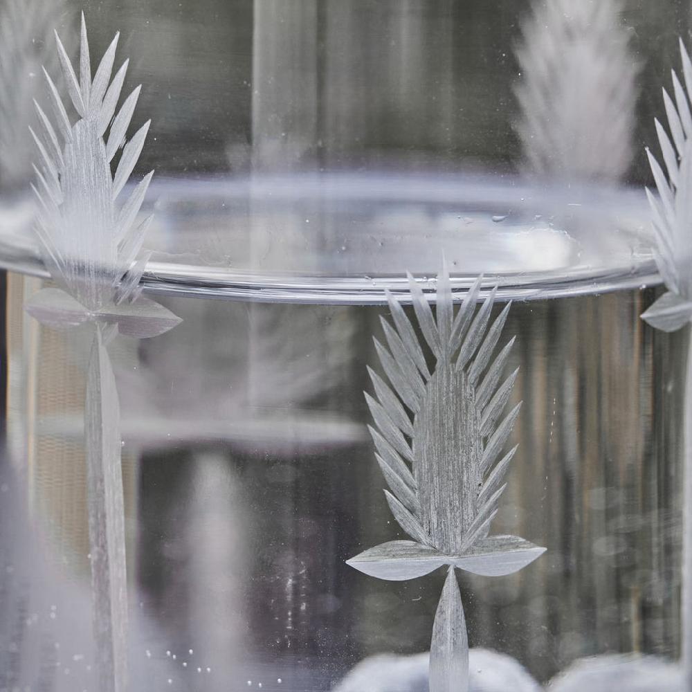 Greige Vintage Style Highball Glass