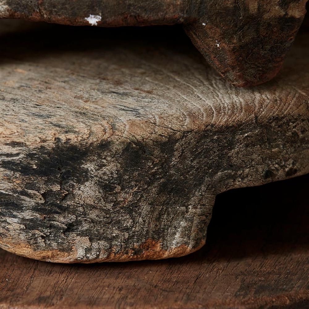 Greige Vintage Wood Chapati Board