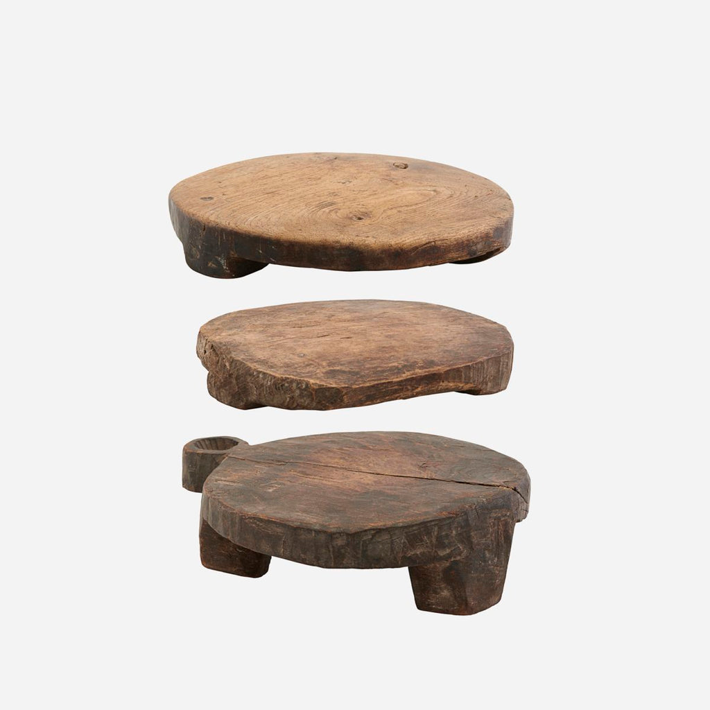 Greige Vintage Wood Chapati Board