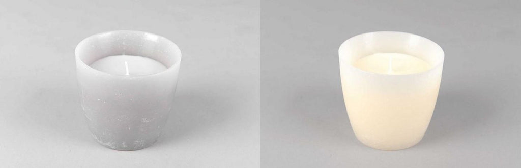 greige Wax Hurricane Candle
