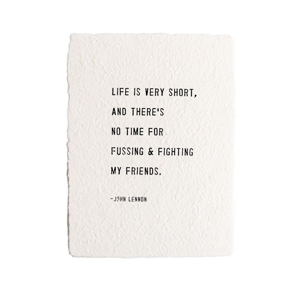 Greige Whimsical Print On Hand Made Paper