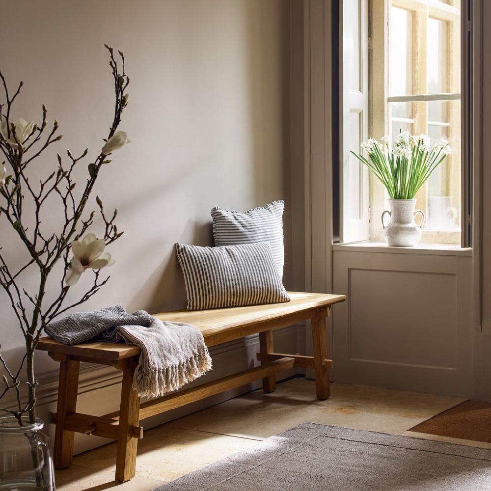 Greige White Crackle Glazed Vase With Handles