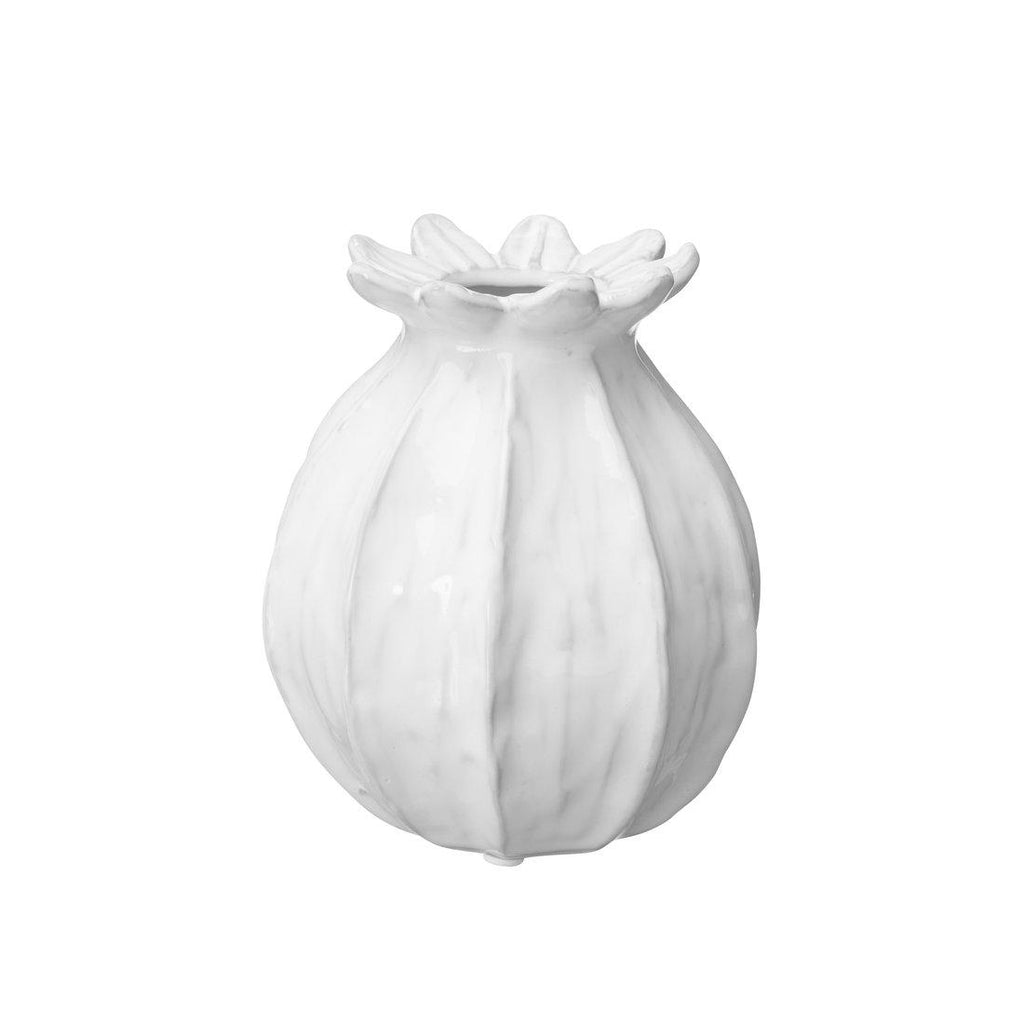 Greige White Seed Pod Vase - Two Sizes