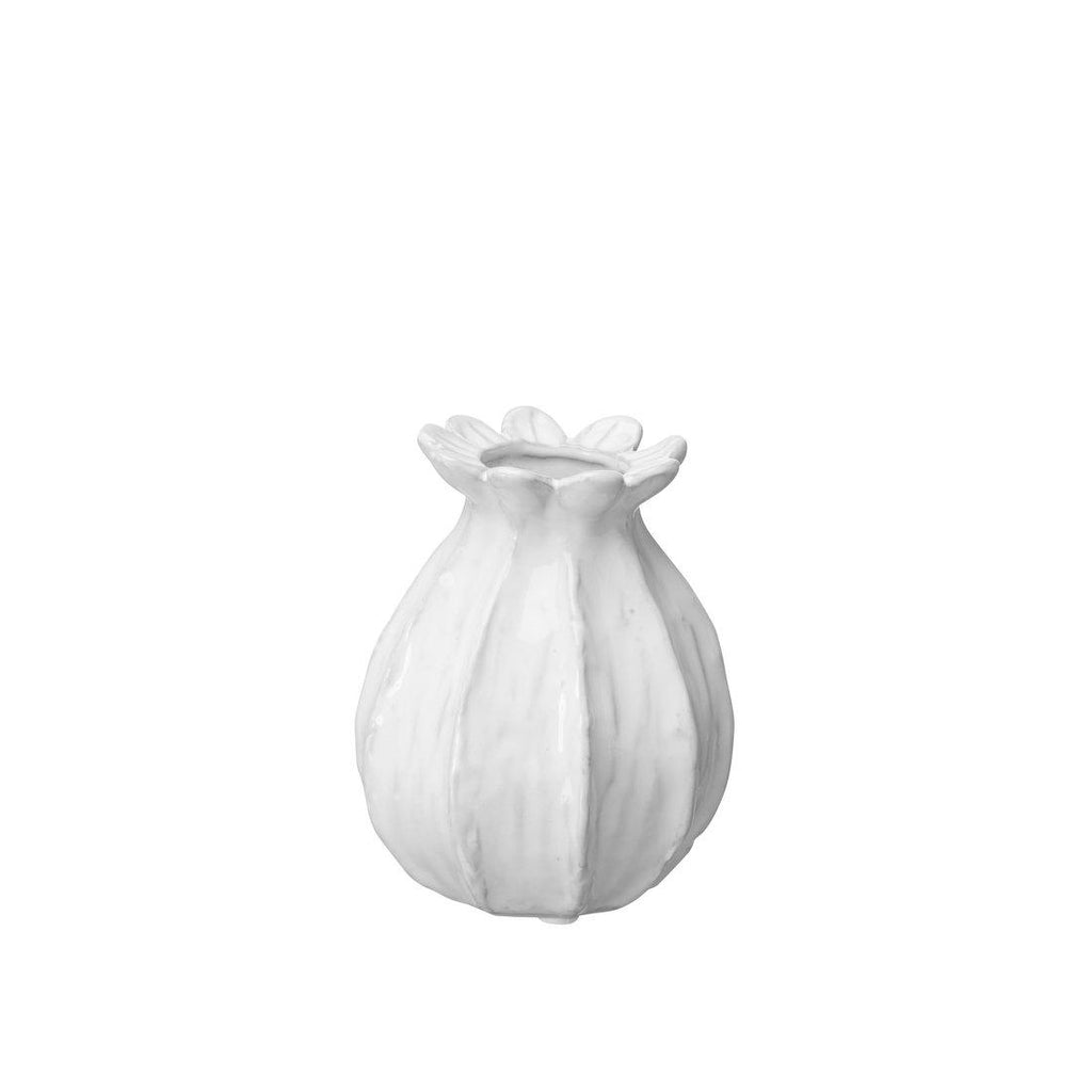 greige White Seed Pod Vase - Two Sizes