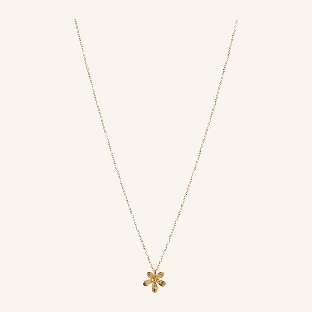 greige Wild Poppy Necklace - Gold - Pernille Corydon