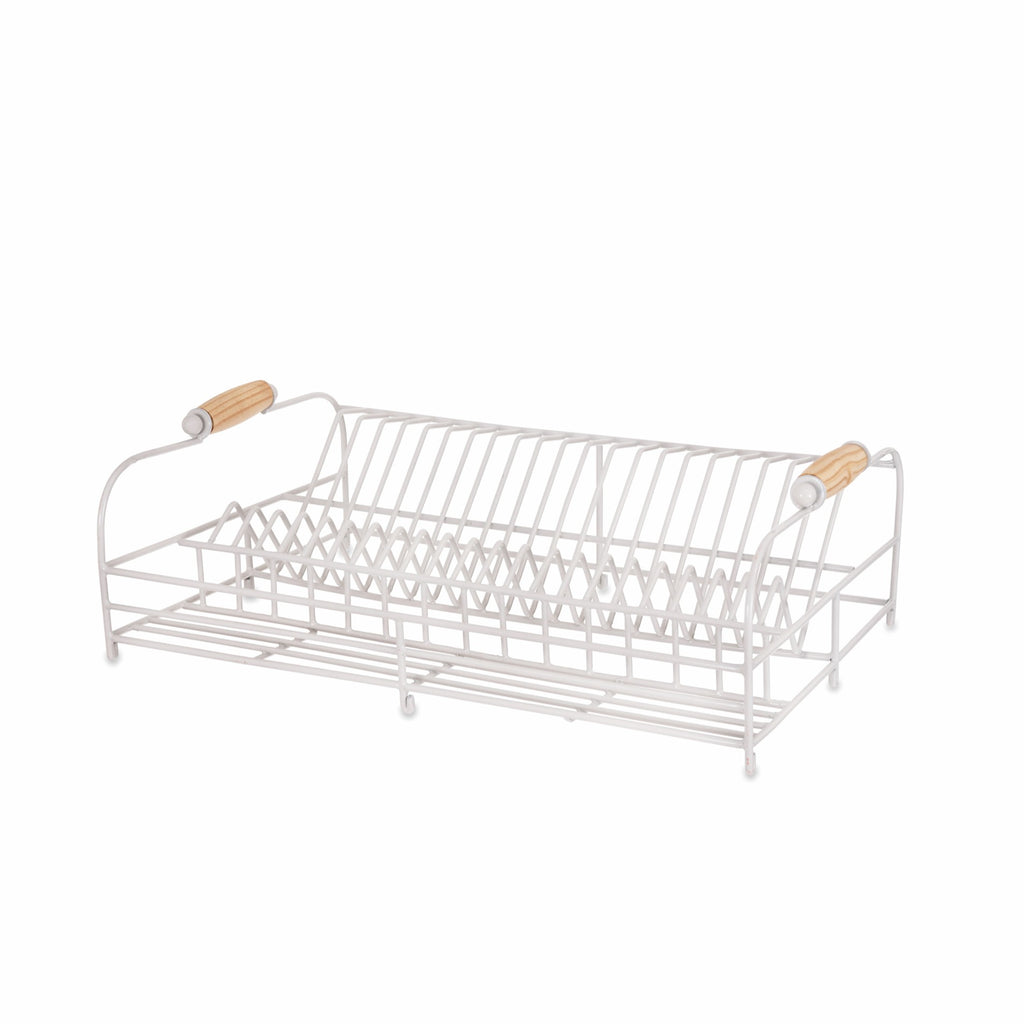 Greige Wire Dish Rack - Chalk