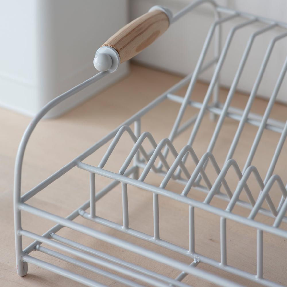 Greige Wire Dish Rack - Chalk
