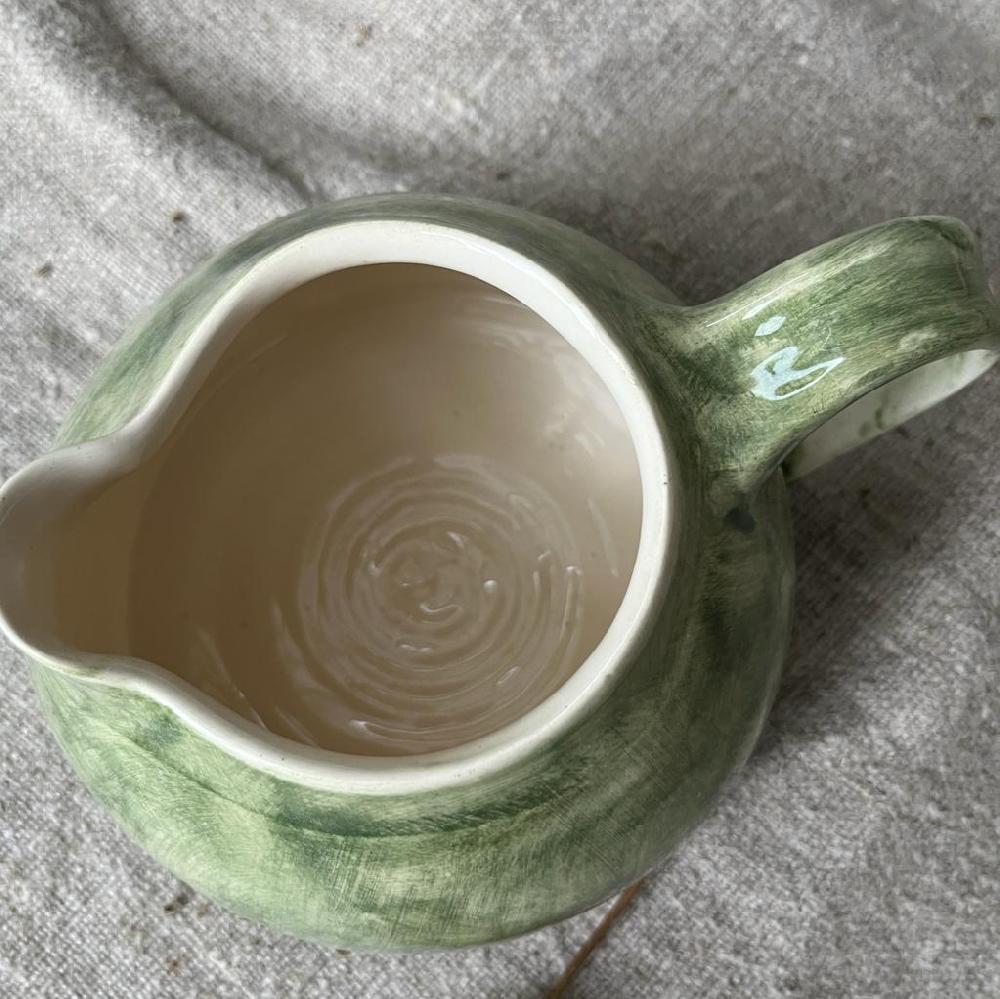 Greige Wonki Ware Bell Jug - 500ml - Dark Green