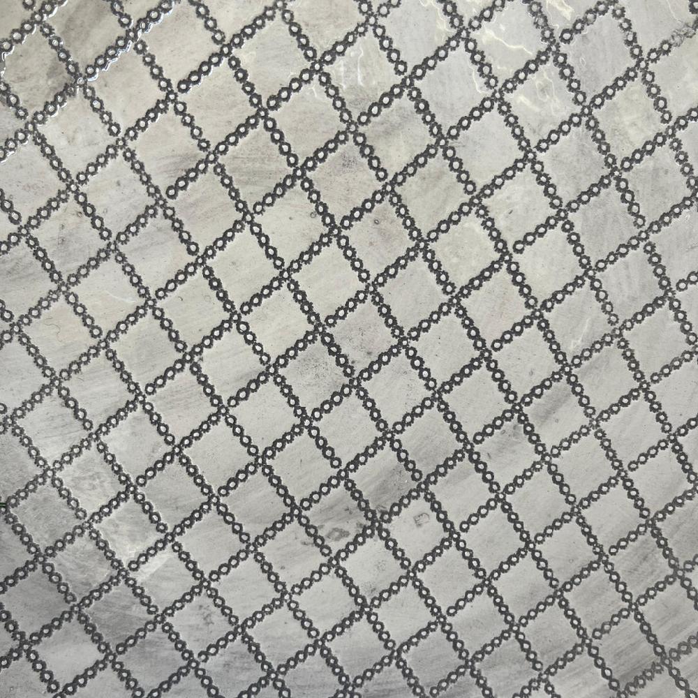 Greige Wonki Ware Large Pie Dish - Warm Grey Lace