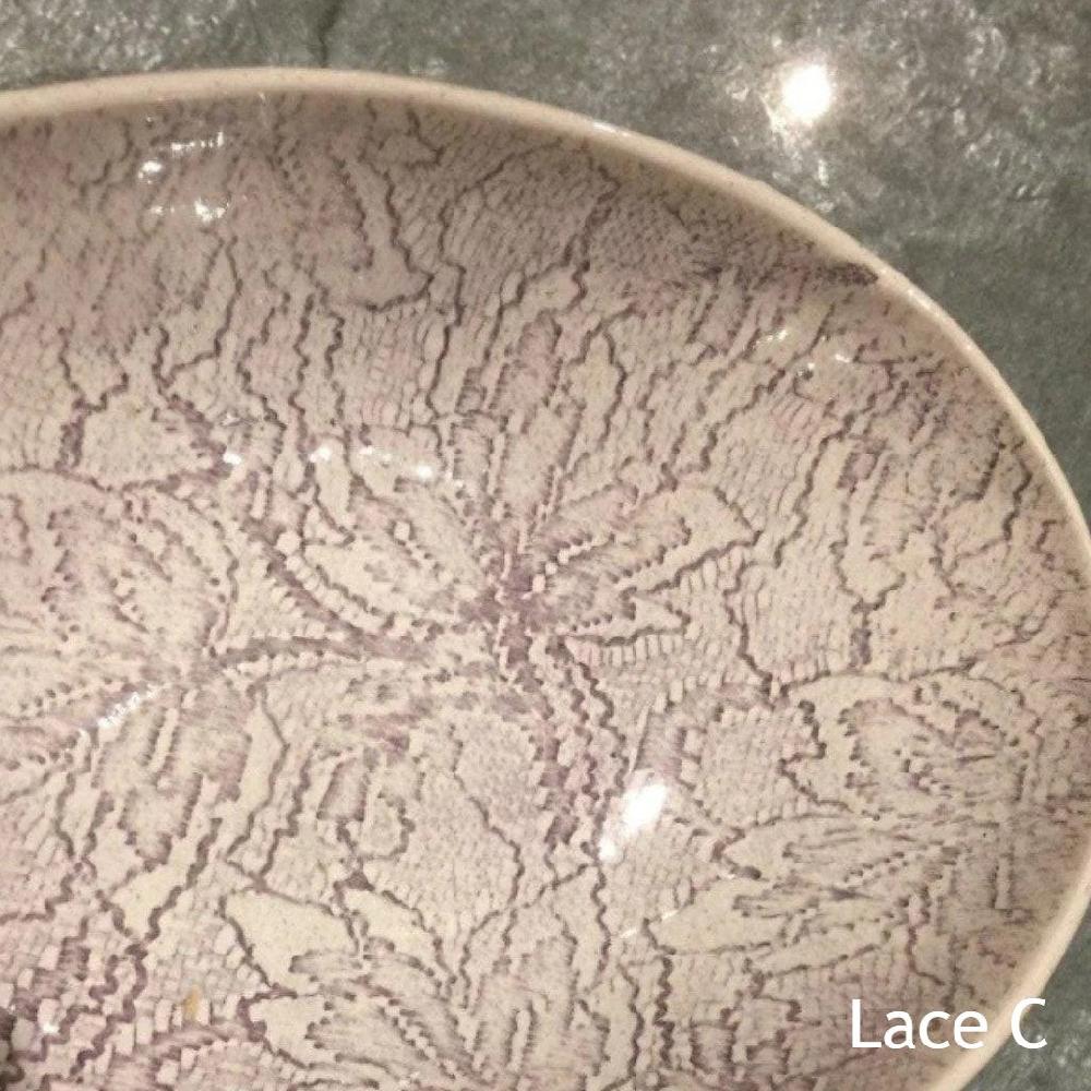 Greige Wonki Ware Oval Bowl - Small - Aubergine