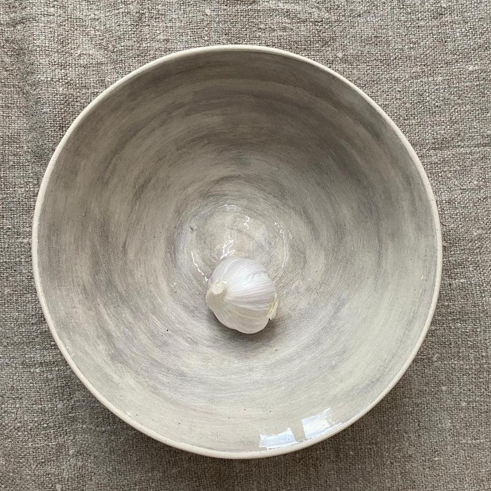 greige Wonki Ware Pasta Bowl - Warm Grey Wash