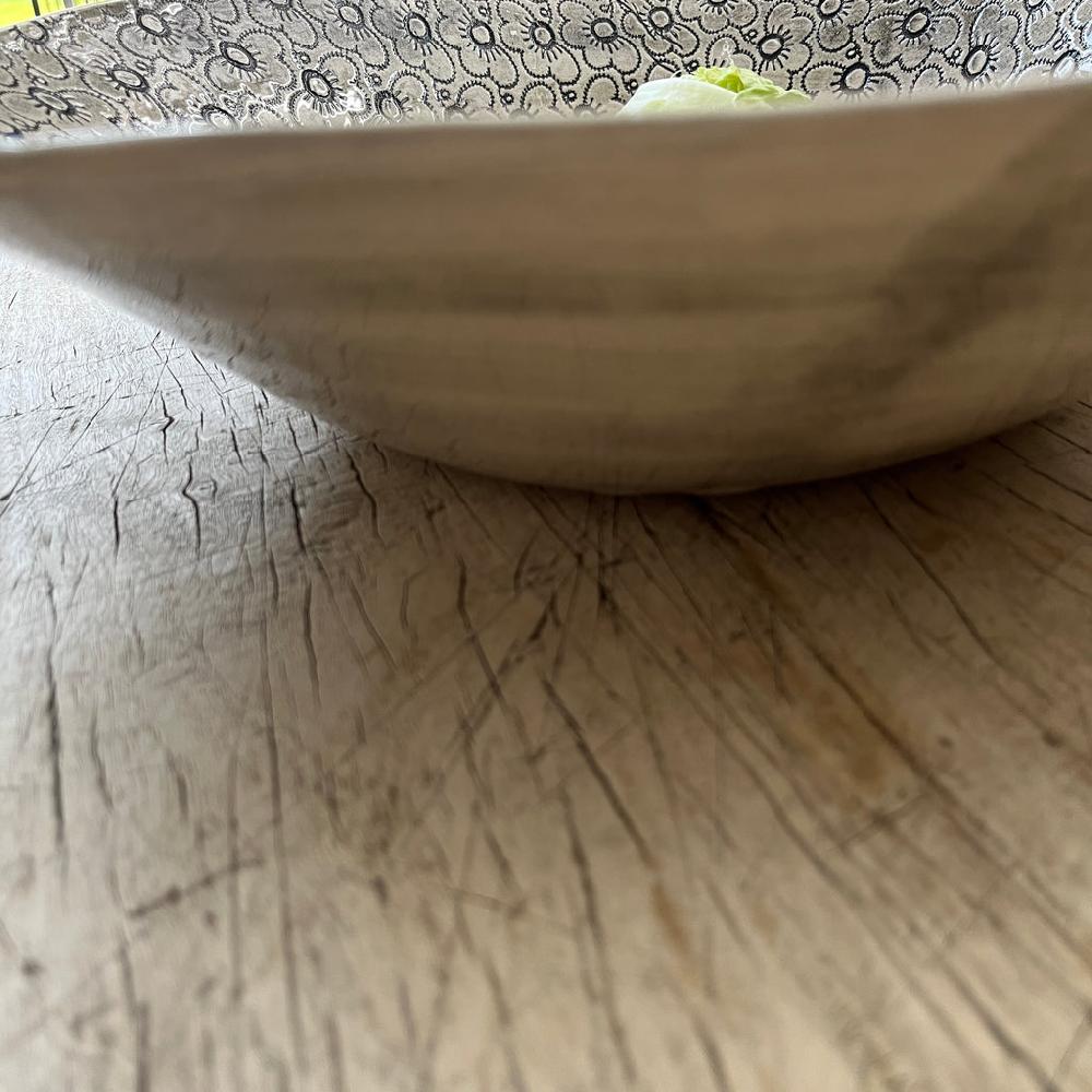 Greige Wonki Ware Salad Bowl - Large - Charcoal Lace