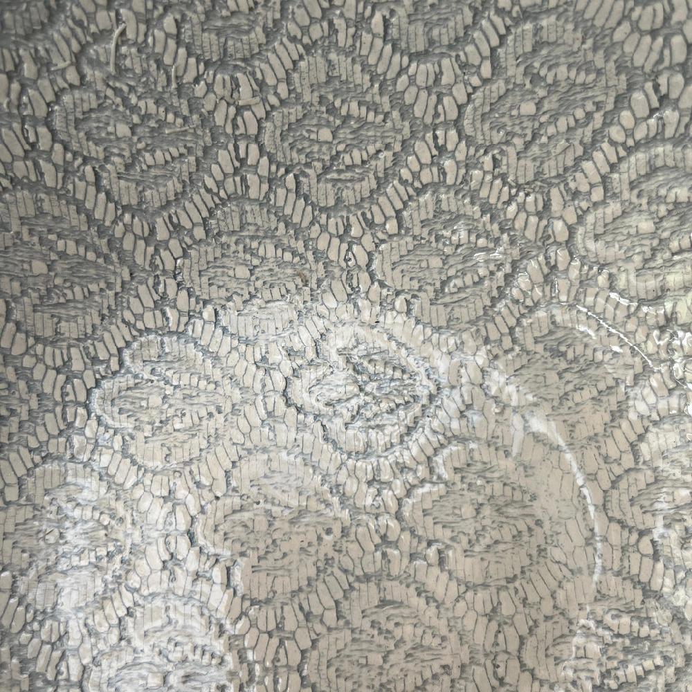 Greige Wonki Ware Salad Bowl - Small - Duck Egg Lace