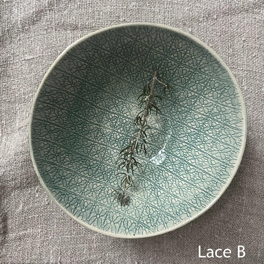 Greige Wonki Ware Soup Bowl - Marine Lace
