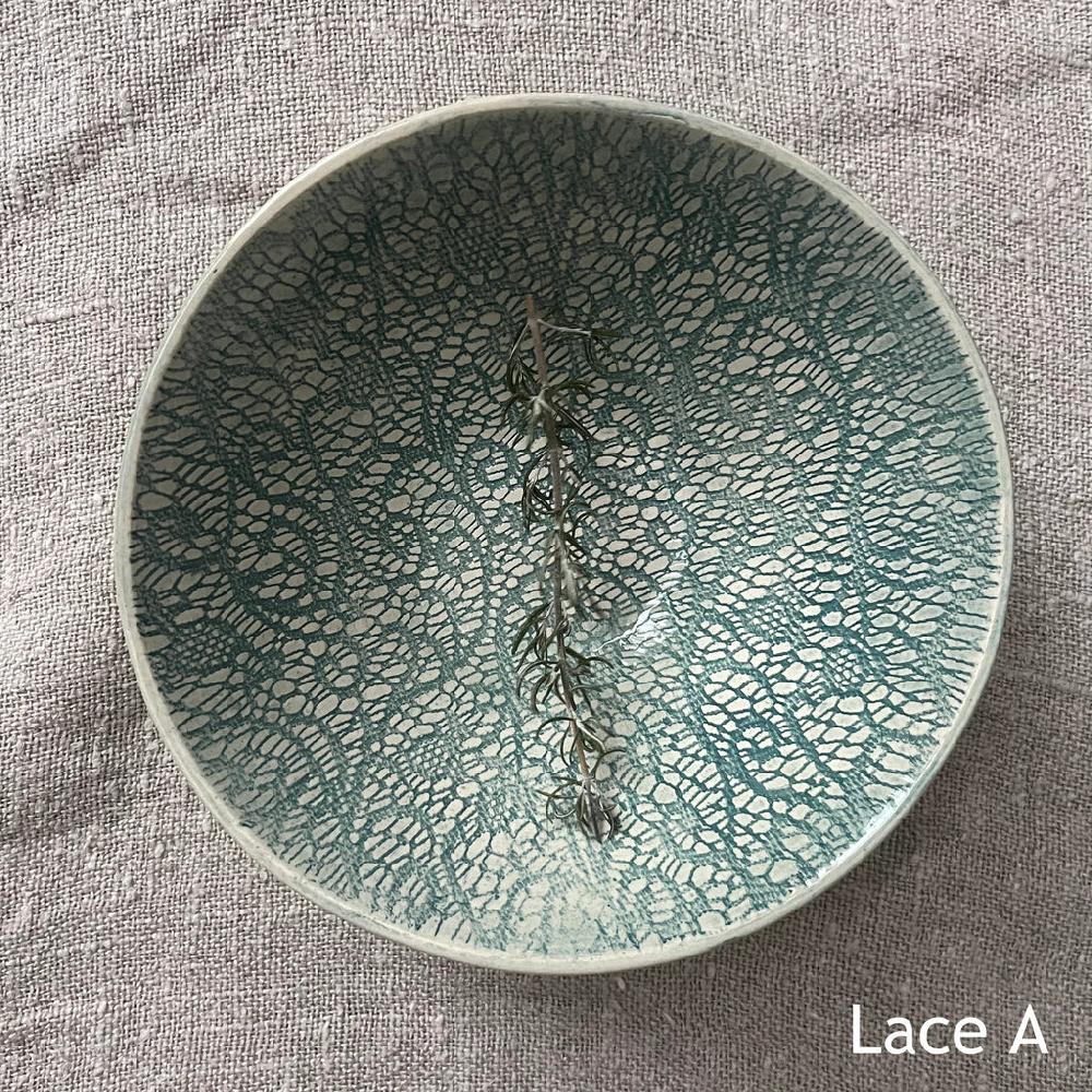 greige Wonki Ware Soup Bowl - Marine Lace
