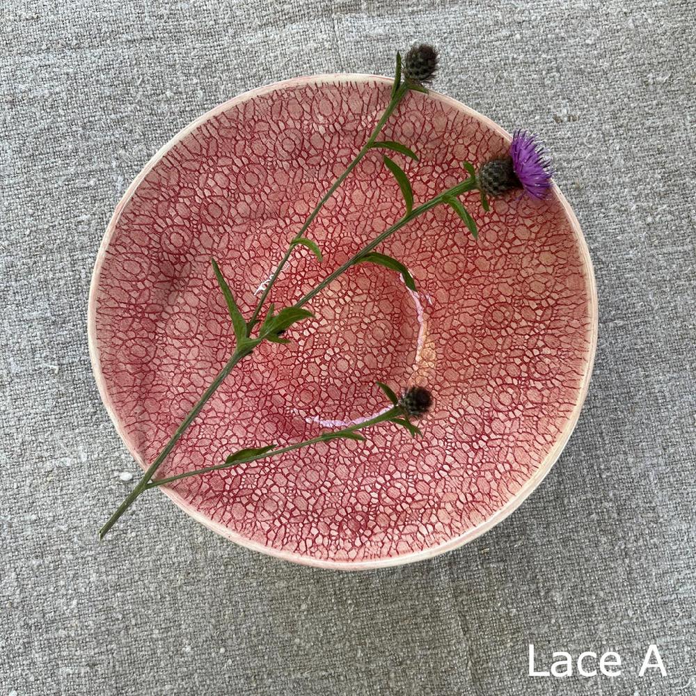 Greige Wonki Ware Soup Bowl - Pimento Lace