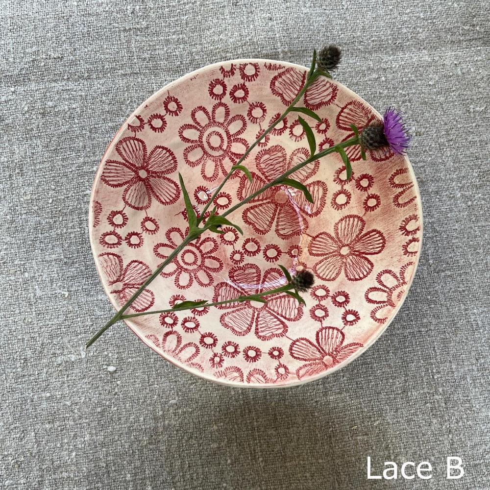 Greige Wonki Ware Soup Bowl - Pimento Lace