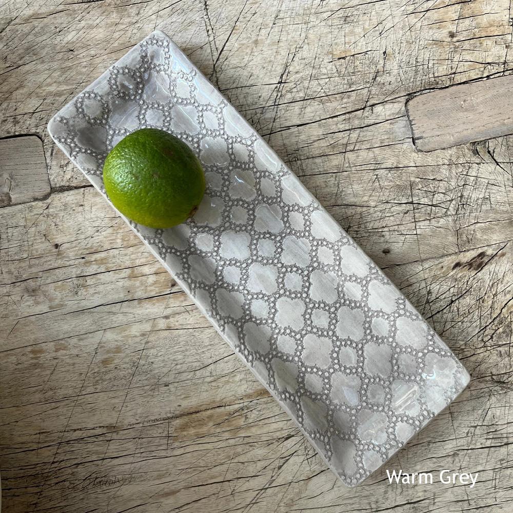 Greige Wonki Ware Utensil Dish