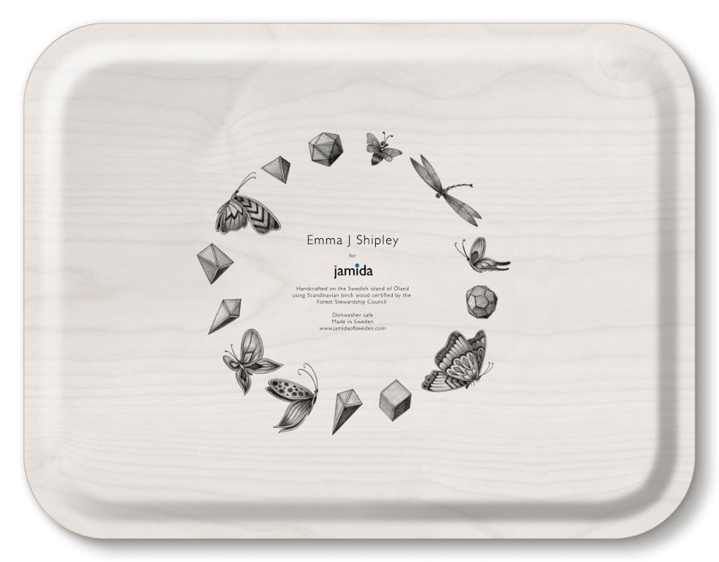 Greige Zambezi Tray - Orange - 43x33cm
