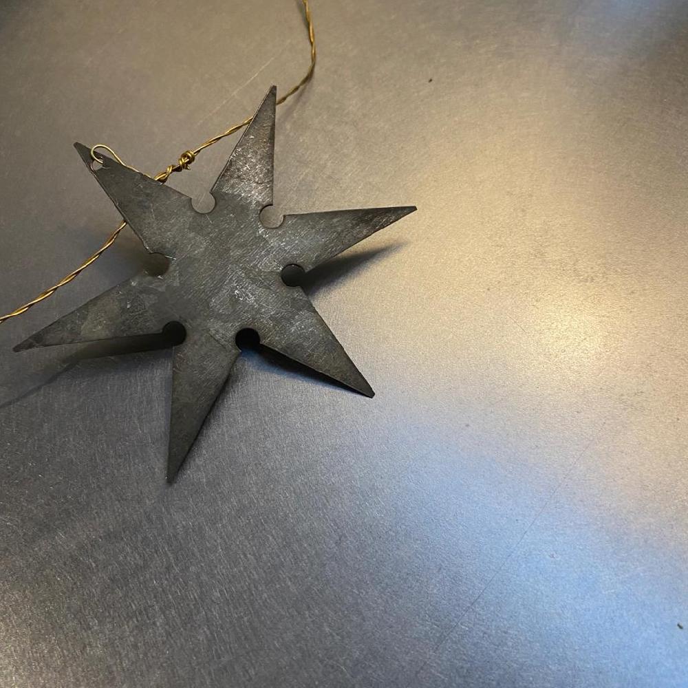 Greige Zinc Snowflake Garland - Walther & Co Denmark