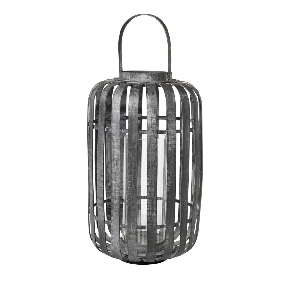Greige Grey Bamboo Lantern - Dinas - Broste Copenhagen - Two Sizes